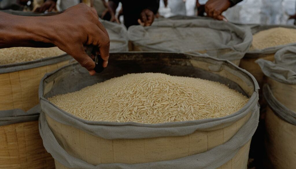 controle de qualidade no armazenamento de arroz